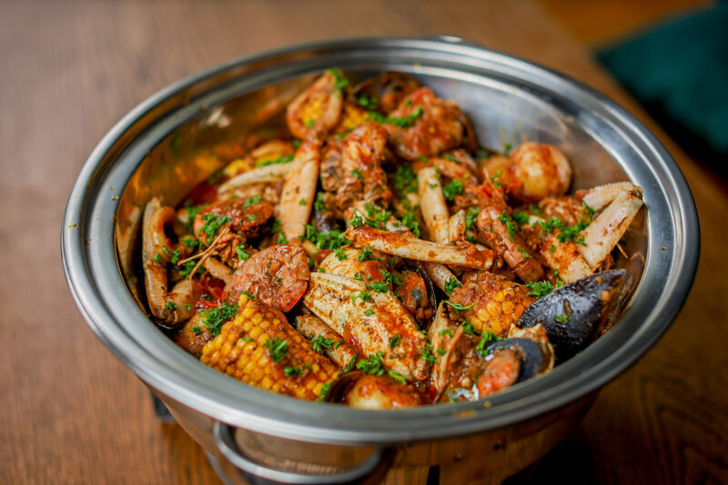 Fresh seafood platter at Zizi's Restaurant, Umtentweni — Chef Dillon Naicker's signature seafood, KZN South Coast