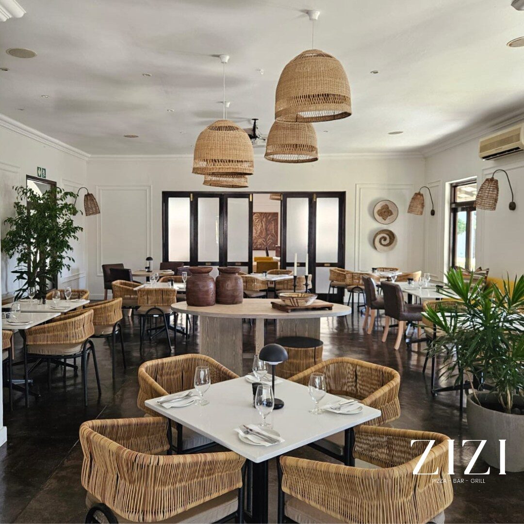 Interior dining room at Zizi's Restaurant, Umtentweni, KZN South Coast